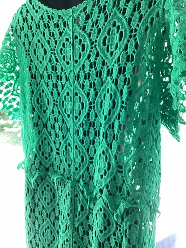 Isabella Long Crochet Vest - Picture 5 of 8
