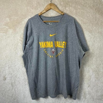 Nike Yakima Valley College Fußball Swoosh T-Shirt Herren 2XL grau sportlich