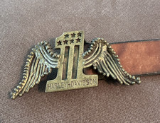 RARE Vintage Harley Davidson Brass Belt Buckle
