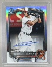 Ike Irish 2025 Bowman Chrome Draft #CPA-II Refractor 1st RC Auto 390/499