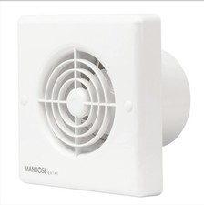 Image of Manrose QF100T 5W Quiet Bathroom Axial Extractor Fan with Timer