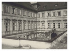Tchéquie, Prague, Ambassade de France au Palais Buquoy, Cour intérieure, Tirage