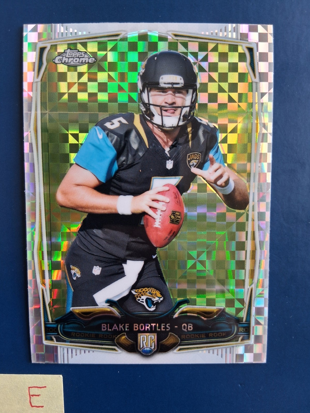 2014 Topps Chrome XFractors Blake Bortles #186 Jaguars Rookie RC