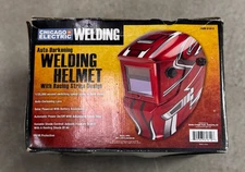 Chicago Electric Auto-Darkening Welding Helmet w/Racing Stripes