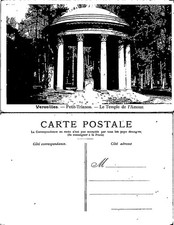 Vintage Postcard Petite Trianon Le Temple de lAmour Versailles France
