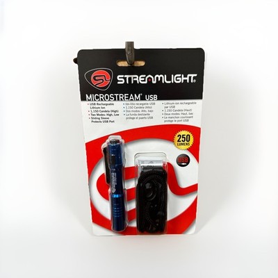 StreamLight Microstream USB Flashlight 250 Lumens. Blue