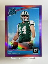 2018 Donruss Optic Rated Rookies #151 - Sam Darnold Pink Prizm Rookie Card RC. rookie card picture