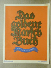 Musiknoten " Das goldene Marsch-Buch " Band I für Akkordeon