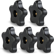 DCT 5 Star 5/16In-18 Internal Threaded Clamping Knob - T Knob Plastic Jig Knobs,