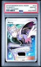PSA 10 MORTY 212 LOST THUNDER SUN & MOON TRAINER POKEMON GEM MINT on eBay