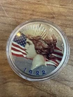 1922  Colorized Peace  90% Silver Dollar  / Both sides colorized!