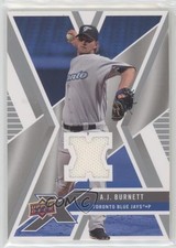 2008 Upper Deck X Memorabilia AJ Burnett #UDXM-BU 0b5