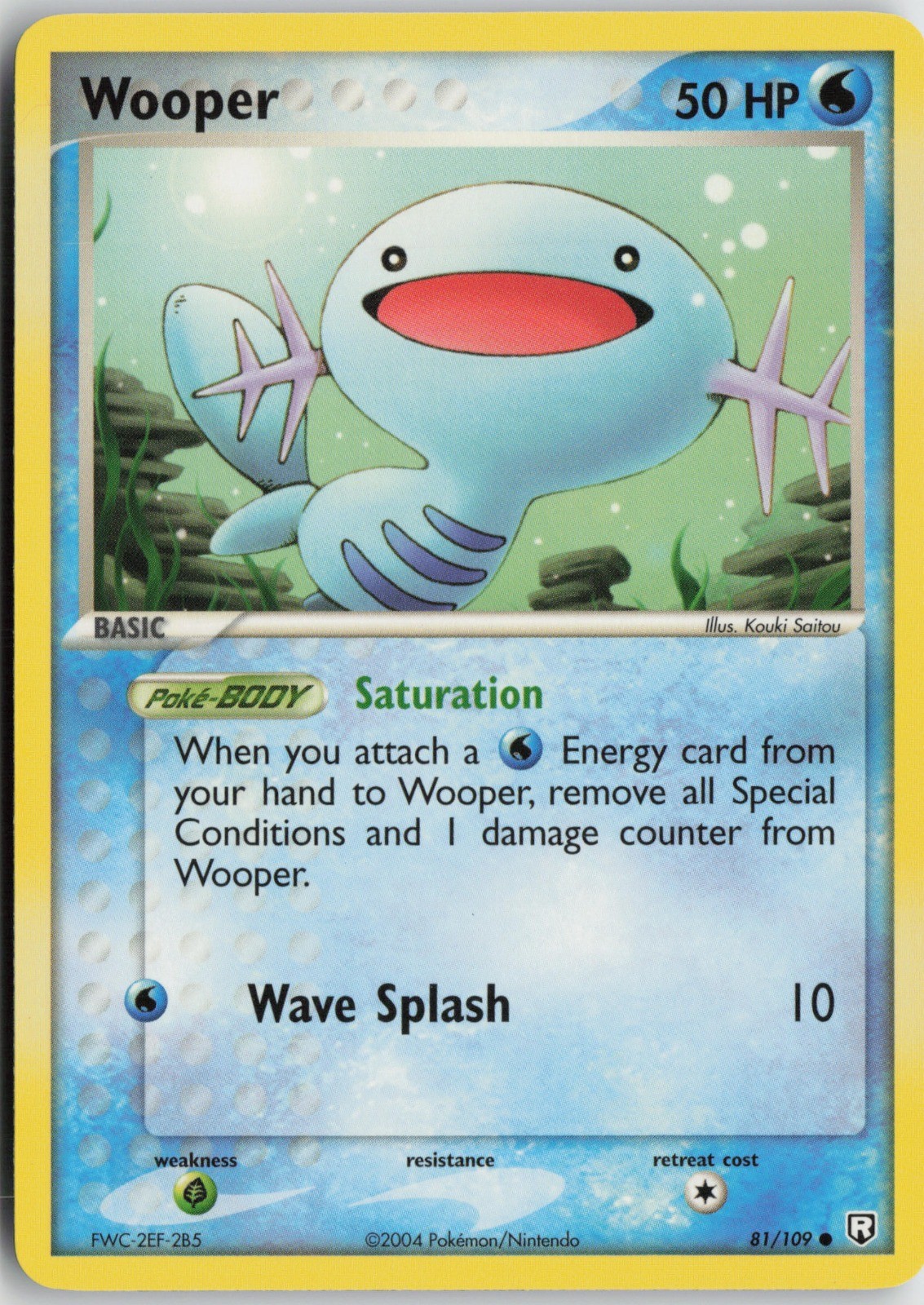 Wooper Common Team Rocket Returns 81/109 NM