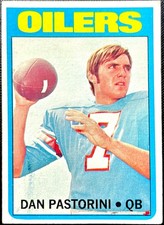 1972 Topps Football VG+ #156 Dan Pastorini RC Rookie Card Houston Oilers