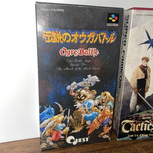 Ogre Battle Series Set for SNES Tactics Ogre 1995 + Ogre Battle 1993