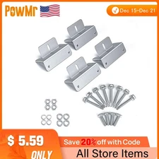 4 Pcs of Solar Panel Mounting Z Brackets for RV Boat Wall Off Gird Roof Inst
