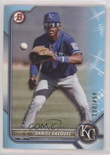 2022 Bowman Draft Sky Blue 100/499 Daniel Vazquez #BD-74 n1u