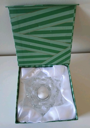 Dusk Christmas Bundle Tealight Candle Holders Crystal Snowflake & Globe In Box - Picture 3 of 11