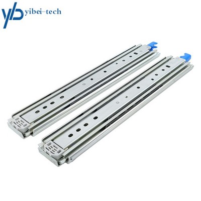 1 Pair Locking Drawer Slides 16'' Full Extension & Lock 500 lb Load Capacity