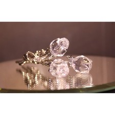 Swarovski 3 rose Bouquet-Rhodium, With Blue Box.  A 9460 NR 000 133 K 