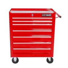 Tool Cart on Wheels 24.2in,7 Drawers Rolling Tool Box,Locked Drawers Storage