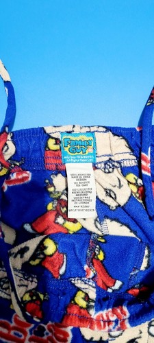 Family Guy Stewie Born Bad Men's Fleece Pajama Pants sz Med 2013 Drawstring - Picture 9 of 12