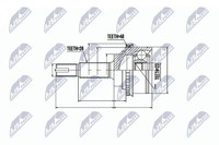 Original Nty Gelenksatz Antriebswelle NPZ-TY-075 FüR Lexus