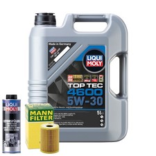 Motor�l 5W30 LIQUI MOLY Top Tec 4600 5L +MANN �lfilter +Sp�lung