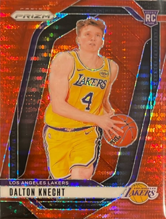 2024 Panini Prizm #238 Dalton Knecht Red Pulsar Prizms 53/75