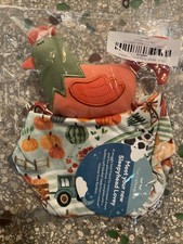 NEW Little Sleepies Happy Harvest Lovey Rooster Hen Farm Pumpkins