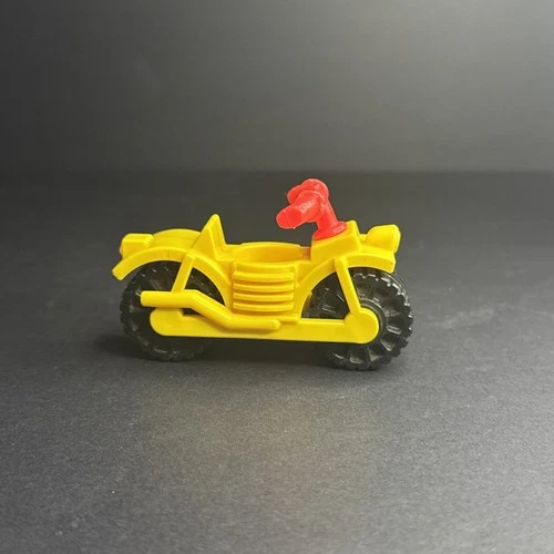 Vintage Fisher Price Little People Yellow Motorcycle