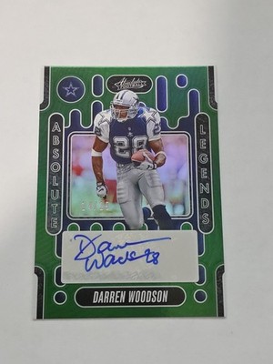 2024 Panini Absolute Legends Signatures Darren Woodson ALS-DWN Green /25