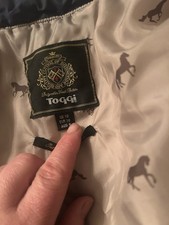 Toggi Size 10 Puffa Jacket Navy Blue