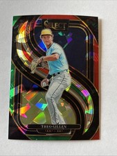 2025 Panini Select Red Green Premier Cracked Ice Prizm Theo Gillen #118