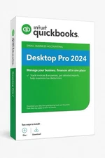 INTUIT QUICKBOOKS PRO 2024 FOR WINDOWS FULL RETAIL US VERSION =LIFTIME LICENSE=