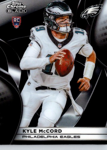 2025 Topps Chrome Black Kyle McCord [Gold Refractor] #139 card