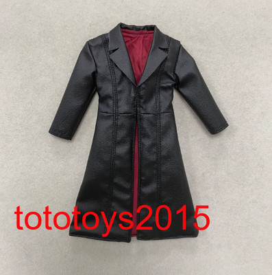 1/12 Blade Warrior Leather Long Windbreaker Coat Clothes For 6''male Figure Body