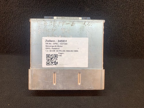 245931 Steuergerät Motor OPEL Kadett E 1237345 1.3
