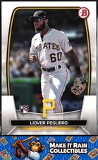 Liover Peguero 2023 Bowman #85 Pittsburgh Pirates Rookie RC