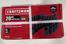 Craftsman 28pc Saemetric 12 Drive Impact Bit Socket New Inbox Craftsman 28pc Saemetric 12 Drive Impact Bit Socket New Inbox