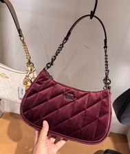 Nwt Coach Teri Shoulder Bag In Organic Cotton With Quilting Ccw70