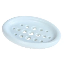 3 Pcs Soap Drainer Silicone Soap Dish Bathroom Soap Holder Tray Hollow Out