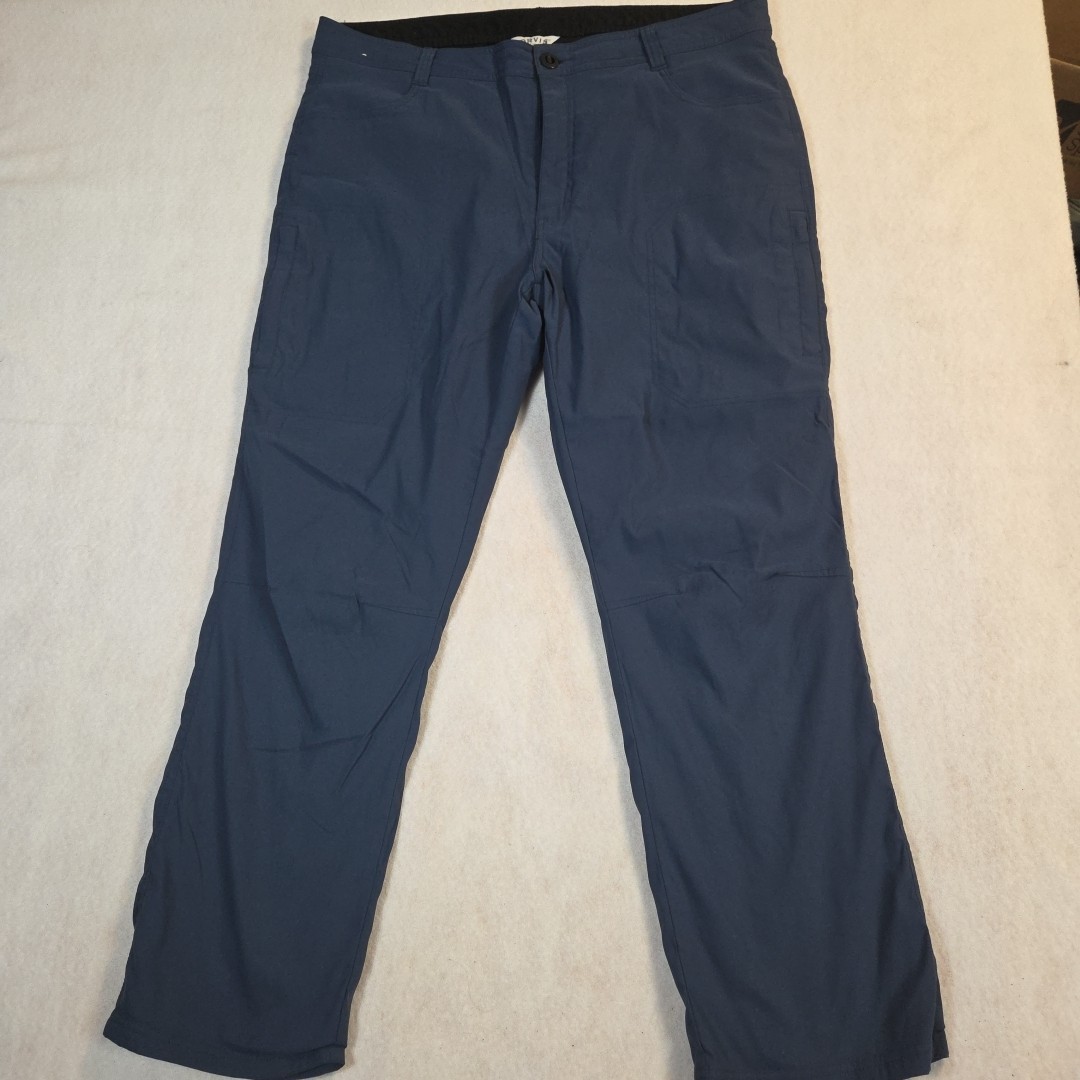 Orvis Fleece Lined Active Pants Men’s 40x30 Med Blue Fly Fishing Stretch