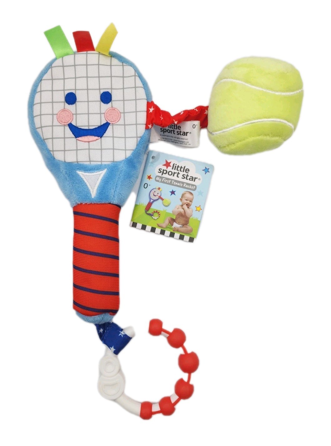 Little Sport Star Soft Plush Sensory Tennis Racket for Babie