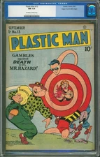 Plastic Man #13 CGC 9.4 Quality Comics 1948 Edgar Church Mile High Pedigree