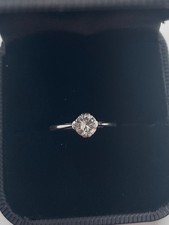18ct white gold 0.50ct diamond solitaire ring