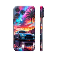 Phone Skin/Phone Wrap For iPhone, Samsung, Android 3D Embossed Skin Sports Car