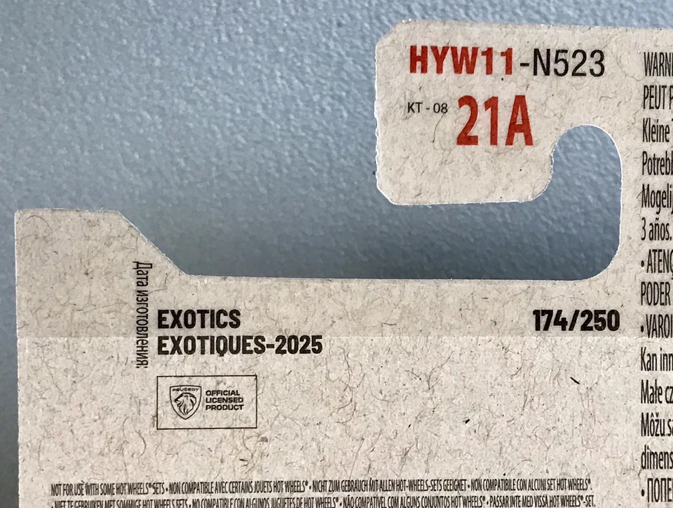 🇫🇷 PEUGEOT 9X8 HYPERCAR. Hot Wheels 2025. Exotics. Réf : HYW11. - Photo 3/3