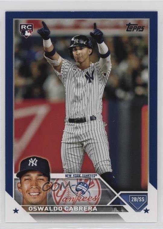 2023 Topps Series 2 Royal Blue Oswaldo Cabrera #487 Rookie RC 19n6