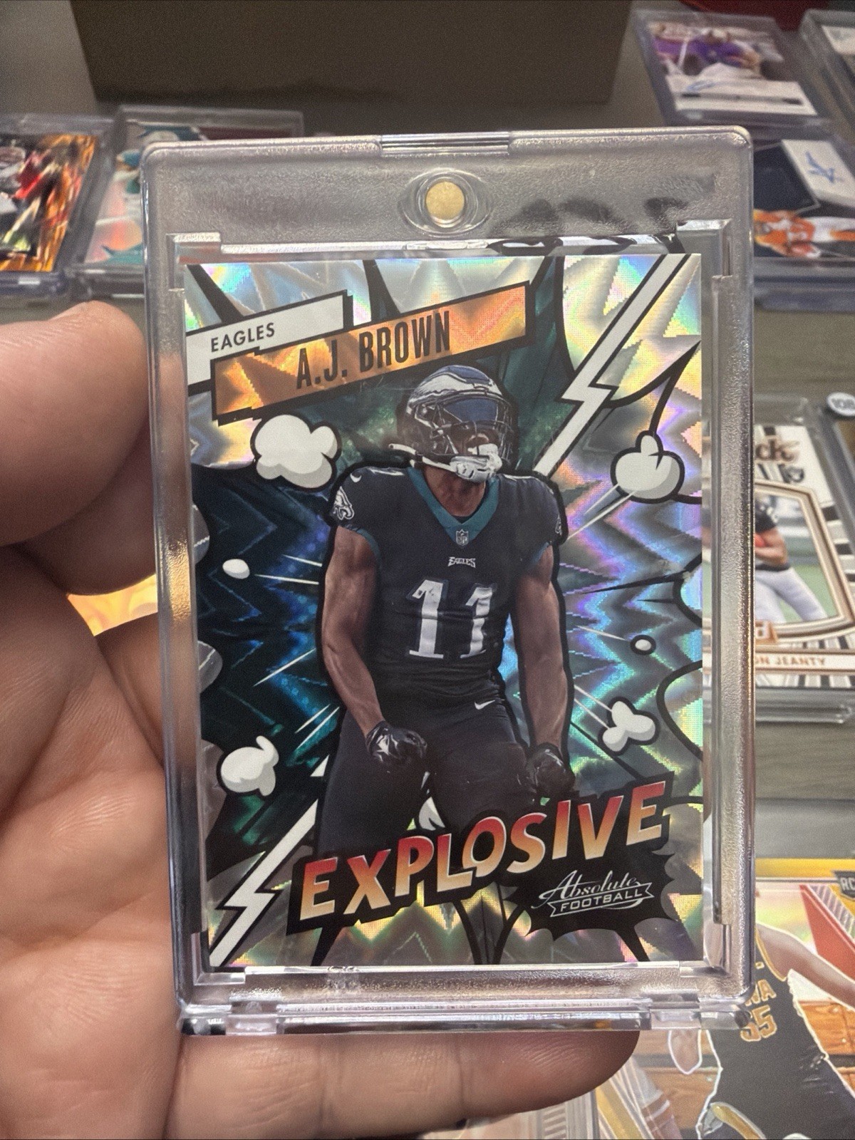 2023 PANINI ABSOLUTE A.J. BROWN EXPLOSIVE NO. 28 PHILADELPHIA EAGLES